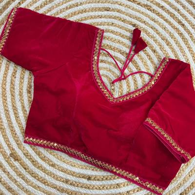 Rk Red Velvet By Sagar Impex Designer Readymade Blouse Collection